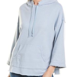 NWT Michael Stars xs raw edge french terry hoodie.